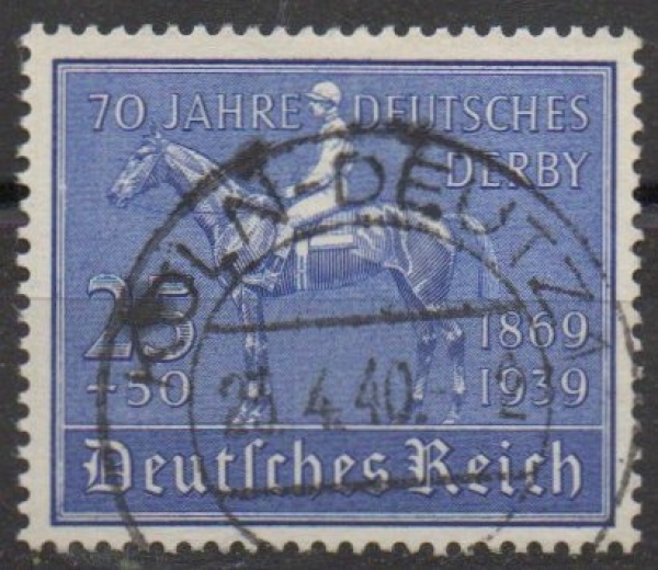 Michel Nr. 698, Deutsches Derby gestempelt.